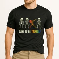Skeleton Dabbing Cute Lgbt Pride Dare To Be Yourself Performance Shirt