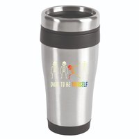Skeleton Dabbing Cute Lgbt Pride Dare To Be Yourself 16oz Travel Tumbler