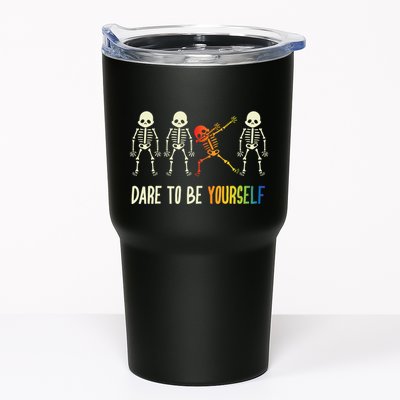 Skeleton Dabbing Cute Lgbt Pride Dare To Be Yourself Tumbler