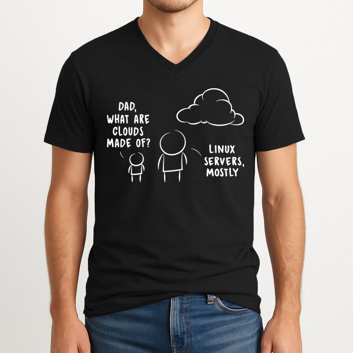 Software Developer Computer Engineer Nerd Funny Programmer Short Sleeve V-Neck T-Shirt