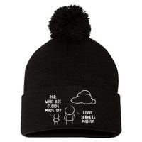 Software Developer Computer Engineer Nerd Funny Programmer Short Sleeve Pom Pom 12in Knit Beanie