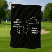 Software Developer Computer Engineer Nerd Funny Programmer Short Sleeve Golf Towel