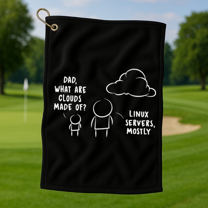 Software Developer Computer Engineer Nerd Funny Programmer Short Sleeve Golf Towel