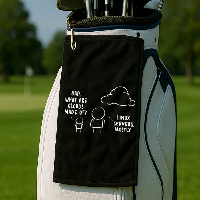Software Developer Computer Engineer Nerd Funny Programmer Short Sleeve Golf Towel