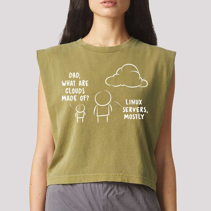 Software Developer Computer Engineer Nerd Funny Programmer Short Sleeve Garment-Dyed Women's Muscle Tee