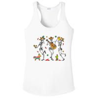 Skeleton Dabbing Cinco De Mayo Party Ladies PosiCharge Competitor Racerback Tank