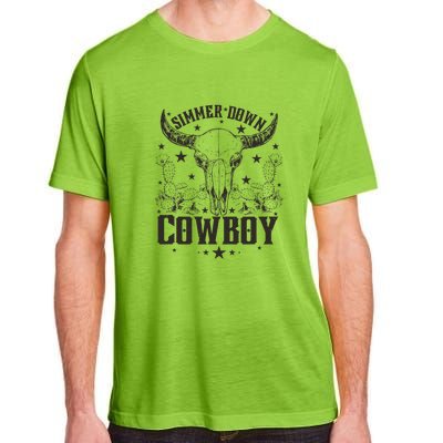 Simmer Down Cowboy Apparel Cowboy Lover Adult ChromaSoft Performance T-Shirt