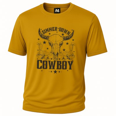 Simmer Down Cowboy Apparel Cowboy Lover Cooling Performance Crew T-Shirt