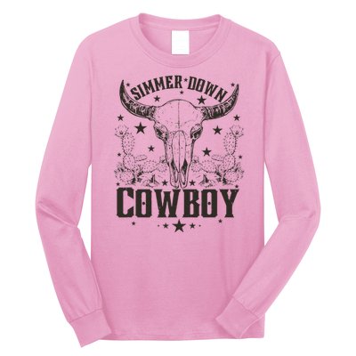 Simmer Down Cowboy Apparel Cowboy Lover Long Sleeve Shirt