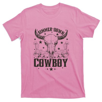 Simmer Down Cowboy Apparel Cowboy Lover T-Shirt