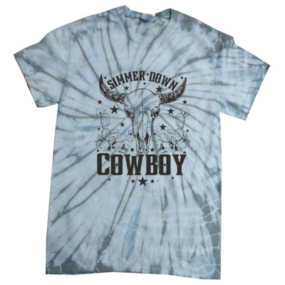 Simmer Down Cowboy Apparel Cowboy Lover Tie-Dye T-Shirt