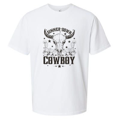 Simmer Down Cowboy Apparel Cowboy Lover Sueded Cloud Jersey T-Shirt