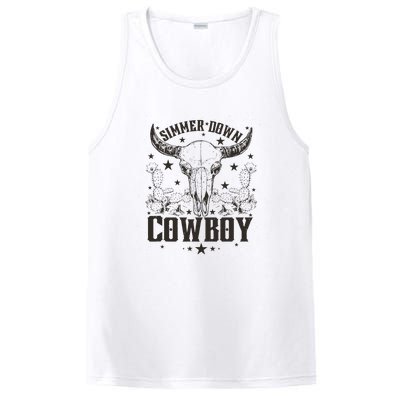 Simmer Down Cowboy Apparel Cowboy Lover PosiCharge Competitor Tank