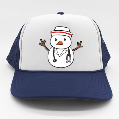 Snow Doctor Christmas Nurse Christmas Doctor Gift Trucker Hat