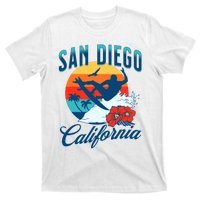 San Diego California Beach Surf Summer Vacation Vintage T-Shirt