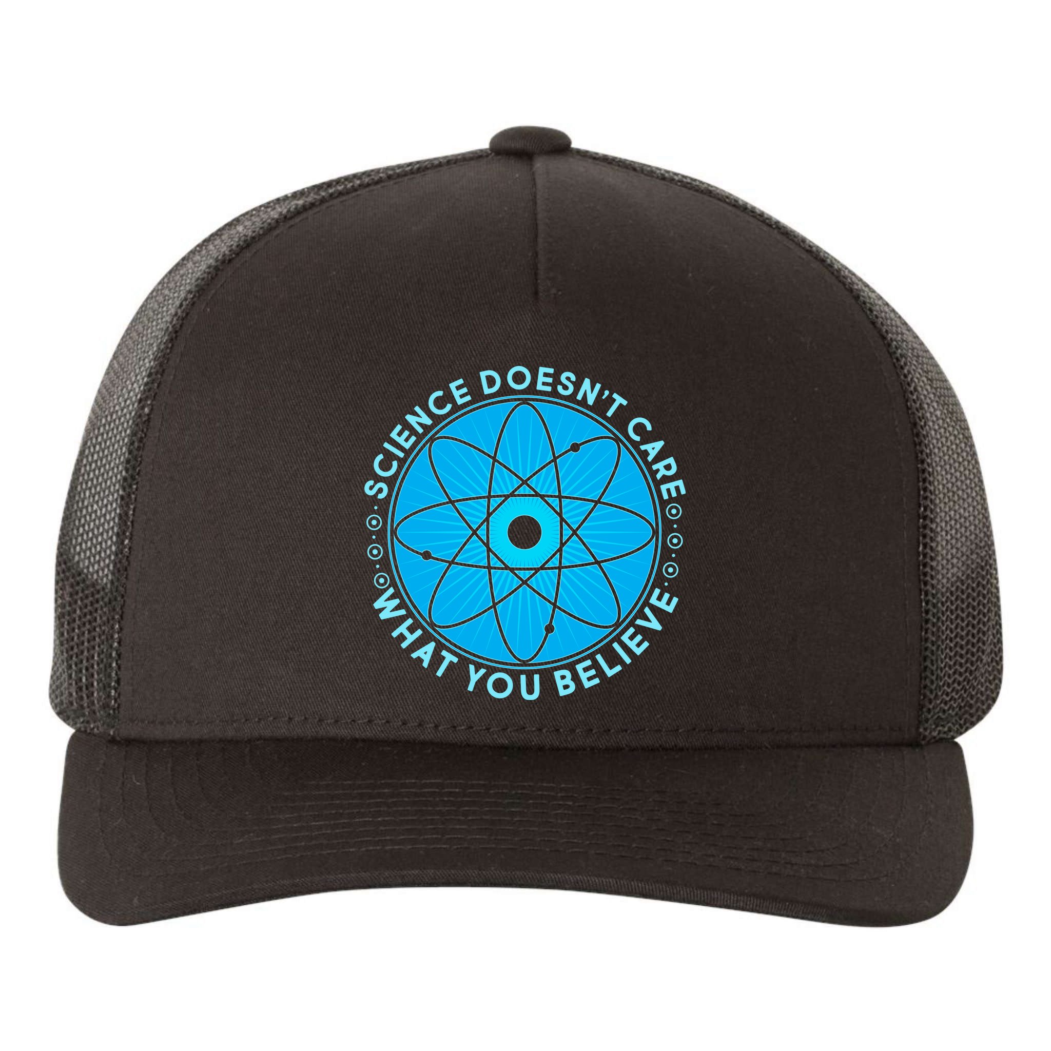 Science Doesn't Care What You Believe Yupoong Adult 5-Panel Trucker Hat