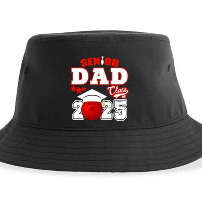 Senior Dad Class Of 2025 Funny Senior 2025 Dad Bowling Funny Gift Sustainable Bucket Hat