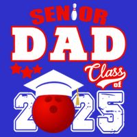 Senior Dad Class Of 2025 Funny Senior 2025 Dad Bowling Funny Gift Bag