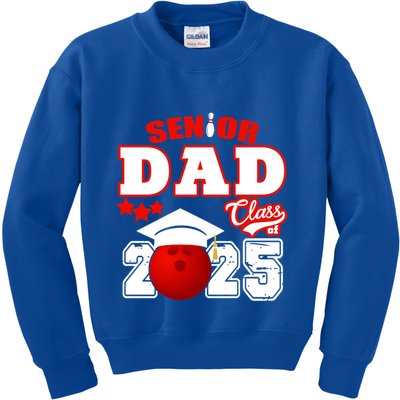 Senior Dad Class Of 2025 Funny Senior 2025 Dad Bowling Funny Gift Kids Sweatshirt
