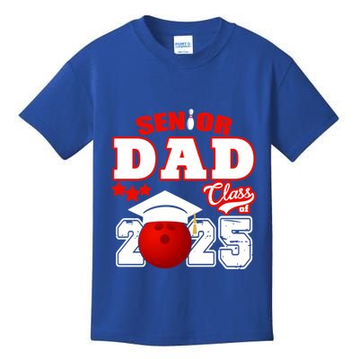 Senior Dad Class Of 2025 Funny Senior 2025 Dad Bowling Funny Gift Kids T-Shirt