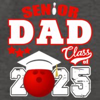 Senior Dad Class Of 2025 Funny Senior 2025 Dad Bowling Funny Gift Vector Backpack