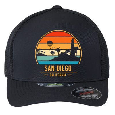 San Diego California Ca Flexfit Unipanel Trucker Cap