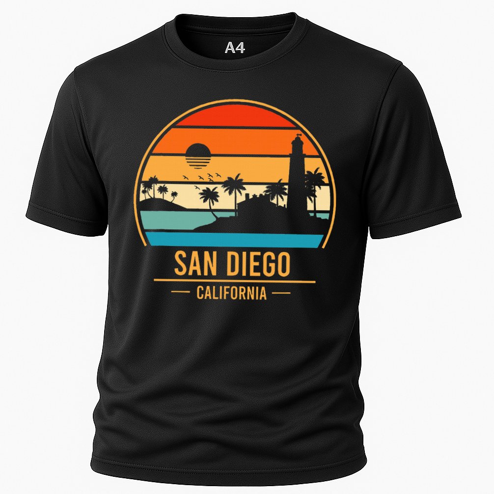 San Diego California Ca Cooling Performance Crew T-Shirt