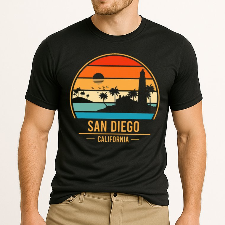 San Diego California Ca Cooling Performance Crew T-Shirt