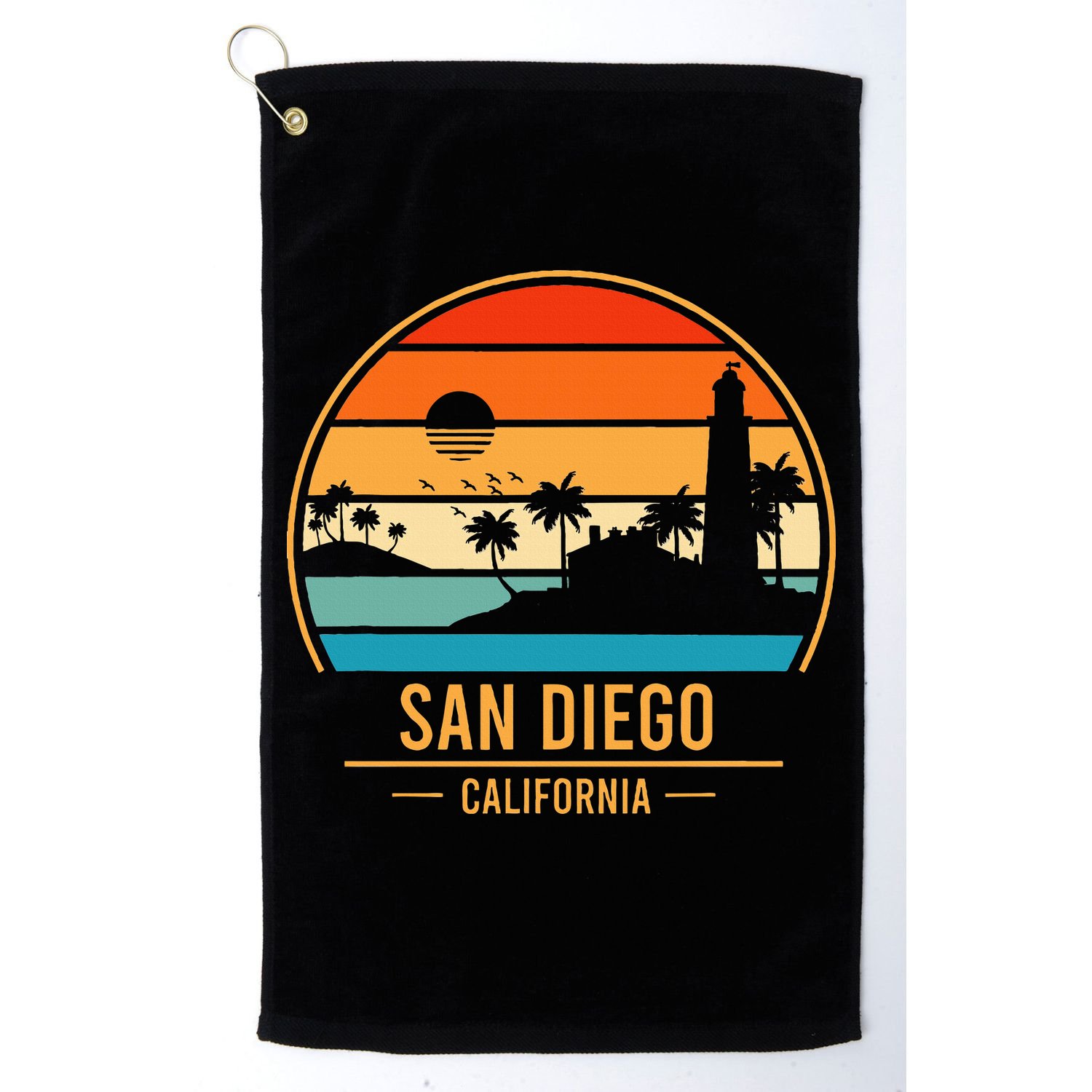 San Diego California Ca Golf Towel