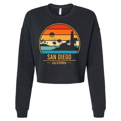 San Diego California Ca Cropped Pullover Crew