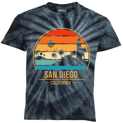 San Diego California Ca Kids Tie-Dye T-Shirt