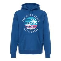 San Diego California Beach Surf Gift Cute Funny Gift Premium Hoodie