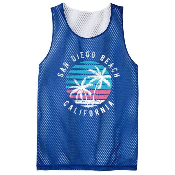 San Diego California Beach Surf Gift Cute Funny Gift Mesh Reversible Basketball Jersey Tank