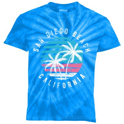 San Diego California Beach Surf Gift Cute Funny Gift Kids Tie-Dye T-Shirt