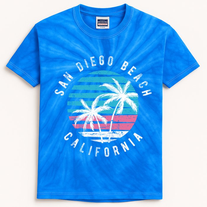 San Diego California Beach Surf Gift Cute Funny Gift Kids Tie-Dye T-Shirt