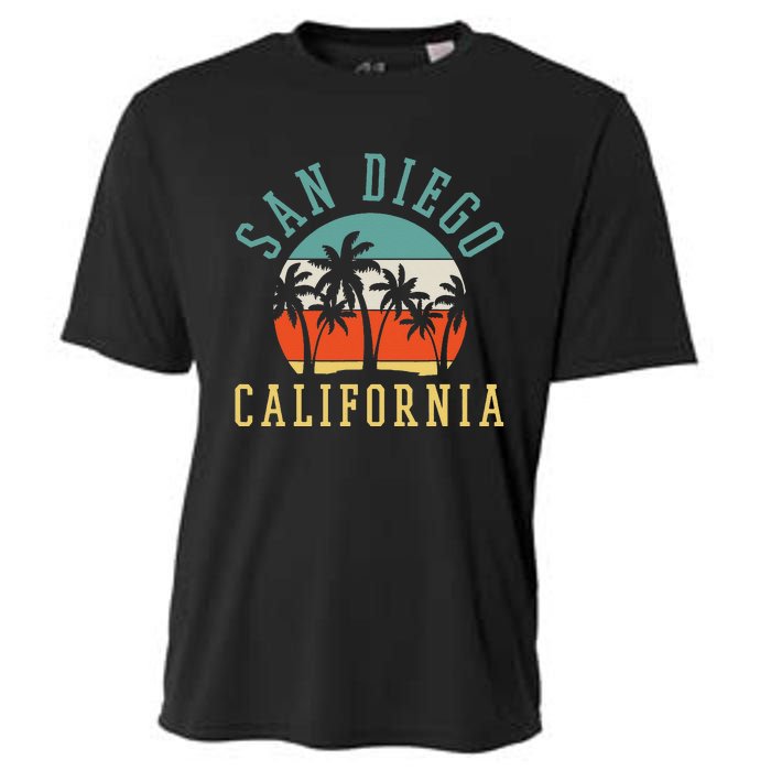 San Diego California Summer Vacation Retro Cooling Performance Crew T-Shirt