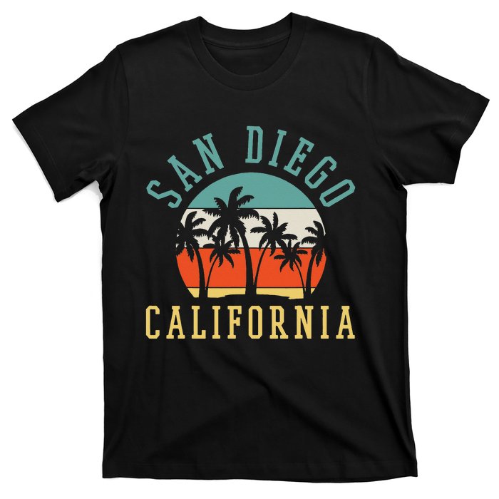 San Diego California Summer Vacation Retro T-Shirt