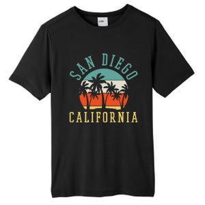 San Diego California Summer Vacation Retro Tall Fusion ChromaSoft Performance T-Shirt