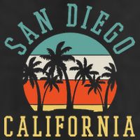 San Diego California Summer Vacation Retro 11oz C Handle Ceramic Mug