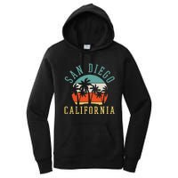 San Diego California Summer Vacation Retro Women's Pullover Hoodie