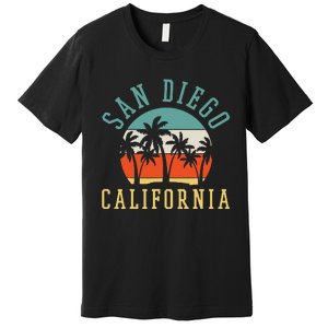 San Diego California Summer Vacation Retro Premium T-Shirt