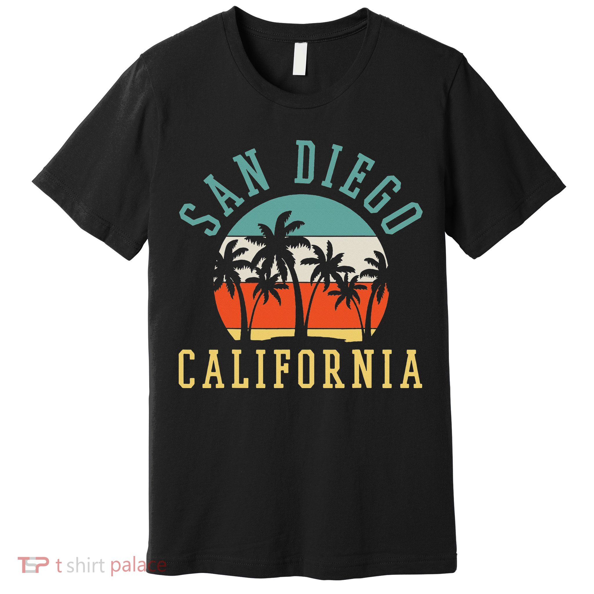San Diego California Summer Vacation Retro Premium T-Shirt