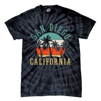 San Diego California Summer Vacation Retro Tie-Dye T-Shirt