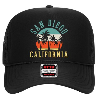 San Diego California Summer Vacation Retro Trucker Hat
