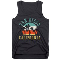 San Diego California Summer Vacation Retro Tank Top