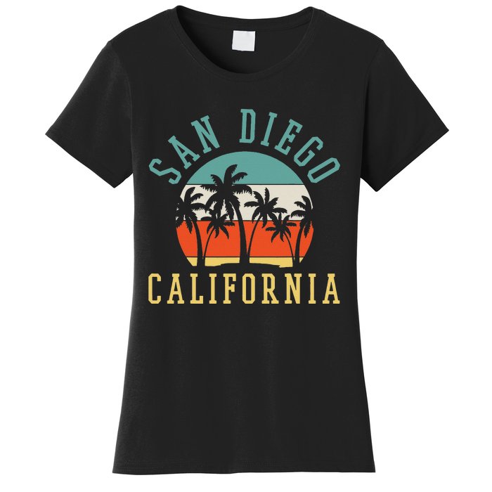 San Diego California Summer Vacation Retro Women's T-Shirt