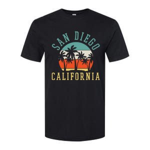 San Diego California Summer Vacation Retro Softstyle CVC T-Shirt