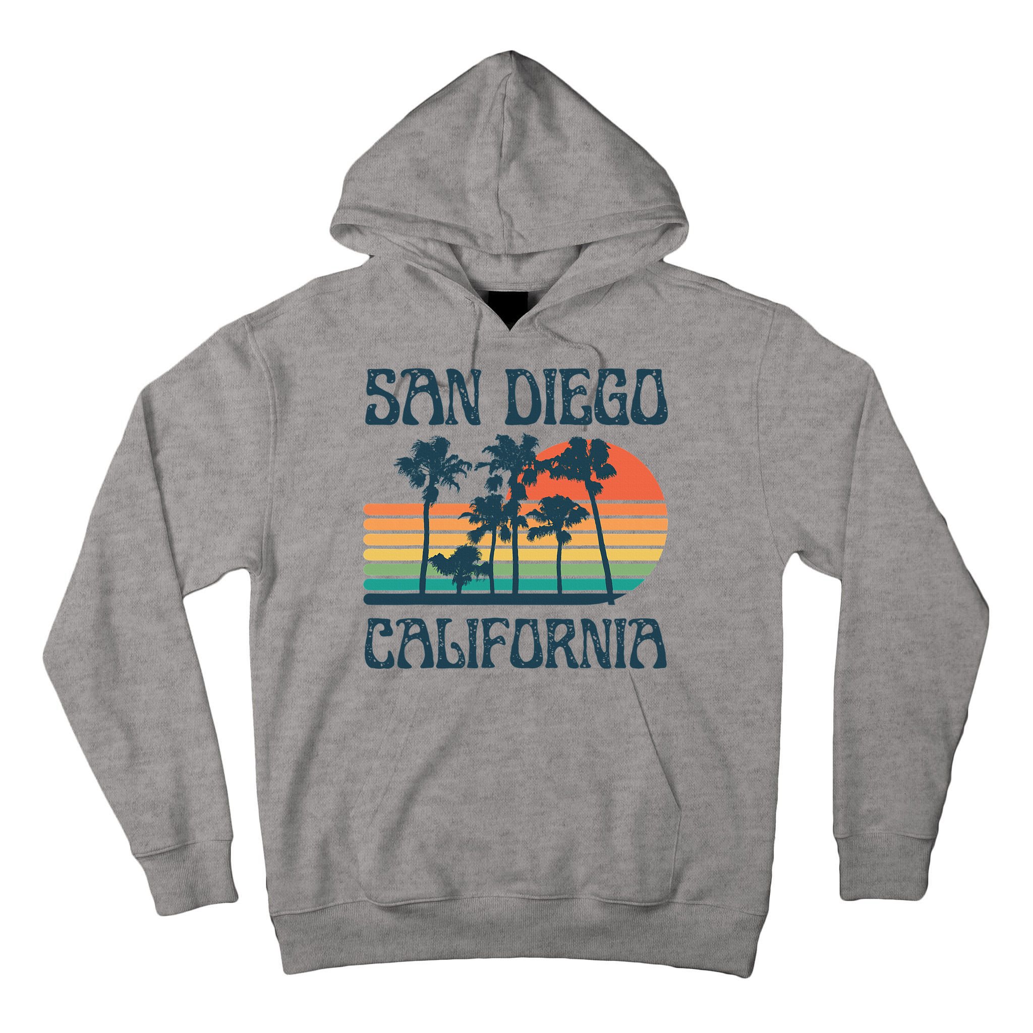 San Diego California Summer Vacation Vintage Tall Hoodie