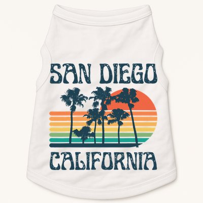 San Diego California Summer Vacation Vintage Doggie Tank