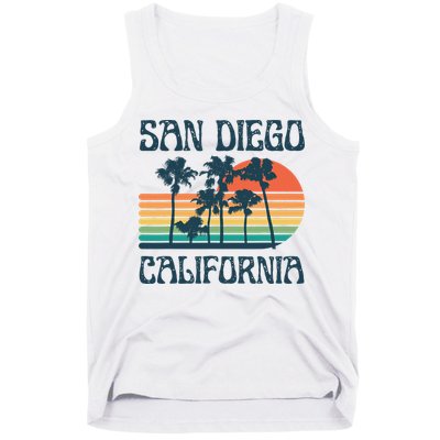 San Diego California Summer Vacation Vintage Tank Top
